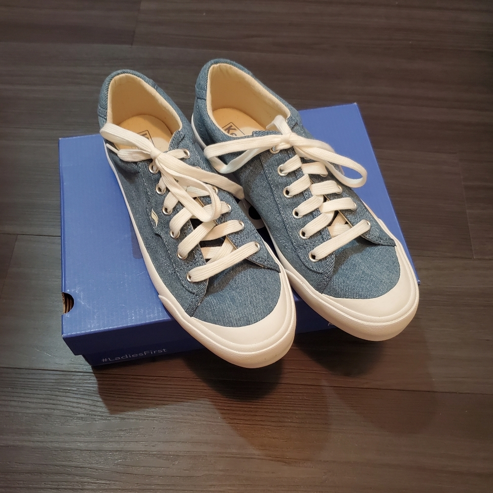 Keds Crew Kick 75 Denim Lace Up Sneakers